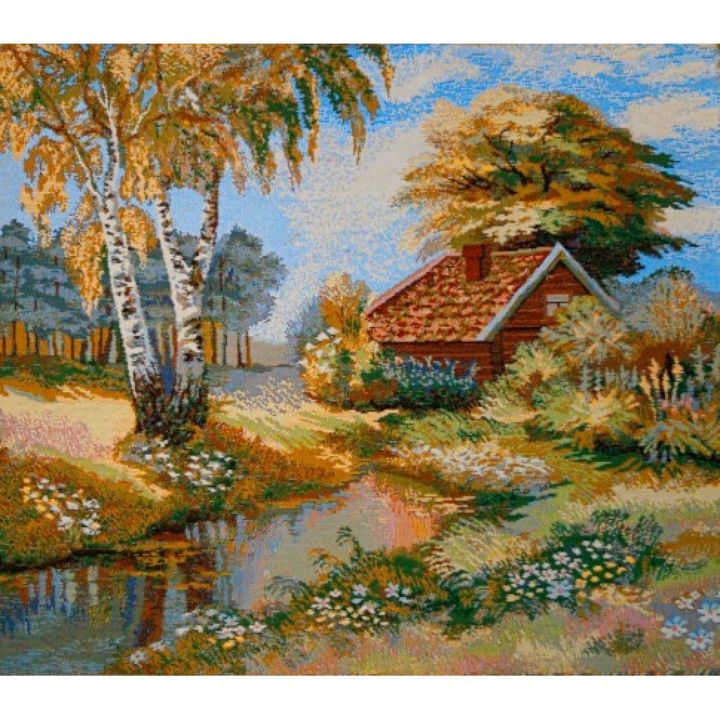 Картина "Береза у ручья"