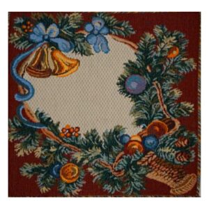 Набор гобеленовых салфеток " Новогодние дары"-6 шт.
